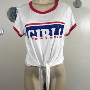 Atticute brand crop top belly bottom tide M